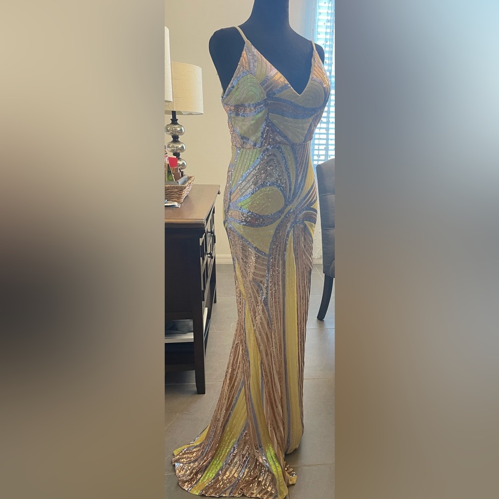 Sequin Evening dress Large size